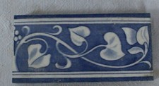 charming ANTIQUE  minton arts & crafts BORDER TILE MORRIS INSPIRED 