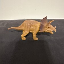 Greenbrier International Inc. Rubber Triceratops Dinosaur 5 1/2" Toy Figure