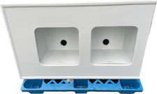 Wesemann meble laboratoryjne zlewozmywak ceramiczny zlewozmywak laboratoryjny podwójny zlewozmywak 120x75x37cm