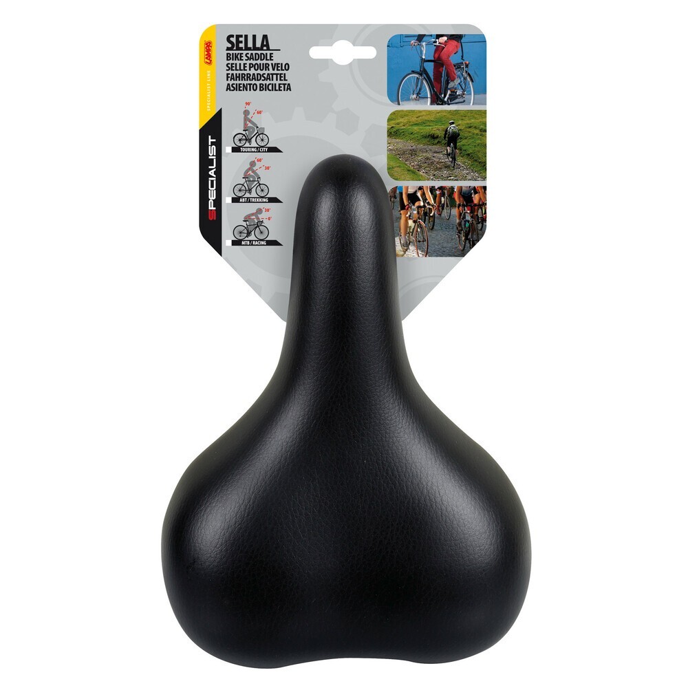 SELLA BICI COMODA DA CORSA BICICLETTA SELLINO MTB MORBIDA UNIVERSALE CITY BIKE foto 2