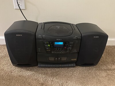 テレビ bomensongcun Vintage Sony Boombox CFD-ZW150 CD/Radio/Cassette-Recording