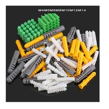 Nylon Wall Plugs Screw Fixing Wall Expansion Brick Stone Concrete M6 M8 M10