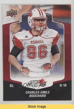 2018 Upper Deck USA Football Red Border Charles-Emile Bouchard #135 READ z6b
