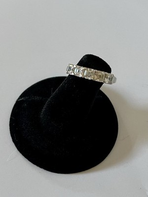Diamonique Asscher Cut 3.15 cttw  5 Stone Ring 