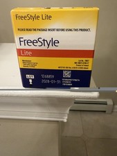 1-100 Count Box Freestyle Lite Test Strips Expire 01-31-28 Mint Condition