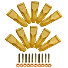 1U3252RC Caterpillar J250 Style Excavator Bucket Tooth with Pin & Retainer -10PK