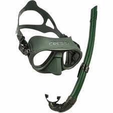 Cressi Calibro Mask Corsica Snorkel Combo Green