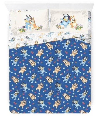 Bluey Berry Plaid Kids Quilted Blanket & Sheet Set-W158882240842, W173624189532
