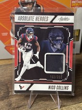 Nico Collins 2024 Panini Absolute #AHM-NCS Football Absolute Heroes Patch /250