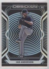 2021 Panini Chronicles Obsidian Electric Etch Carolina Blue Ian Anderson #60 h6c