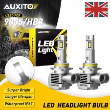 AUXITO 2x LED Headlight Bulbs HB3 9005 Canbus No Error 17000LM 60W 6500K White