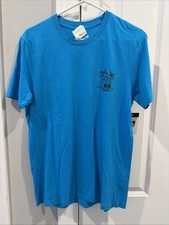 Reef Surf Club Tshirt Blue Skull Size Medium New Free Ship