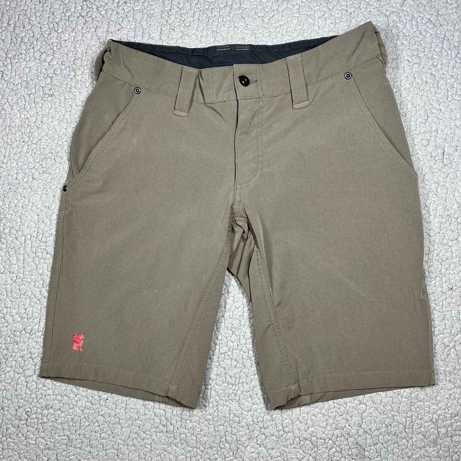 Chrome Industries Union Shorts Mens 32 Brown Nylon Stretch C