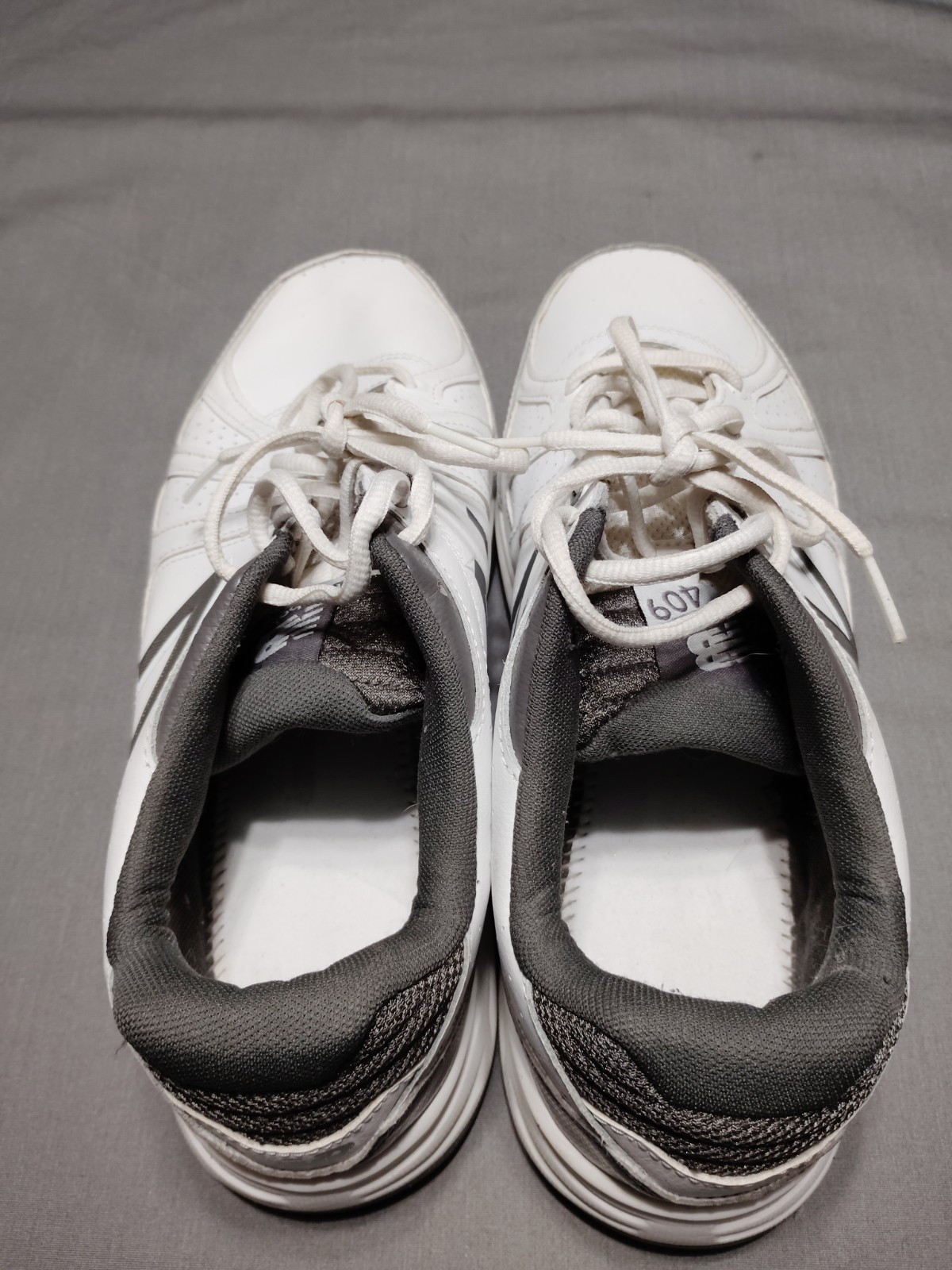EUC-New Balance MX409 Cross-Training White/Black Athletic Sneakers Men 11 4E* image 6