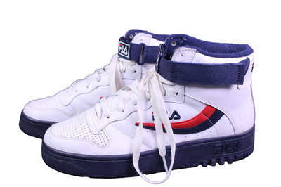 Fila Sneaker FX-100 Mid Unisex Sportschuhe Gr. 41,5 Leder weiß rot blau CH1-475