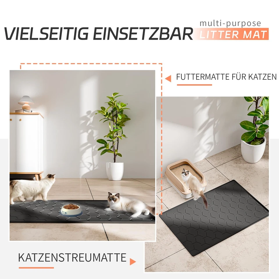 Esterilla de silicona para gatos resistente al agua bajo la caja de lanzamiento - Imagen 4 de 4