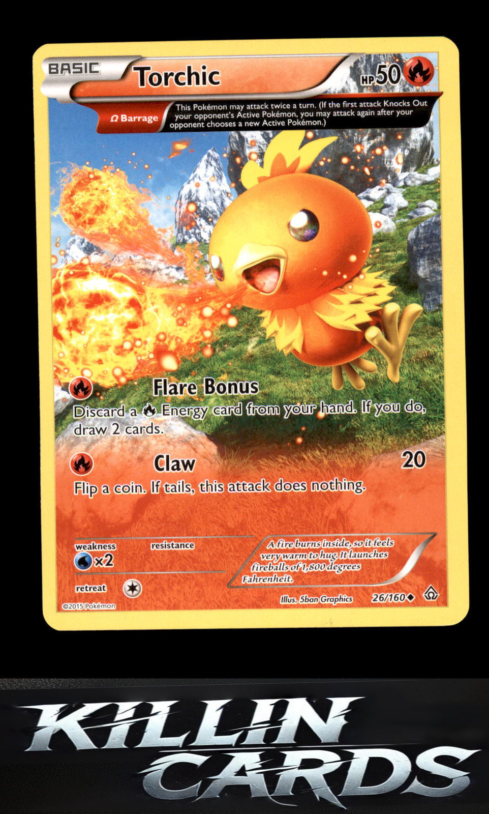 Torchic (Omega) 26/160 Pokemon Uncommon XY - Primal Clash Card LP