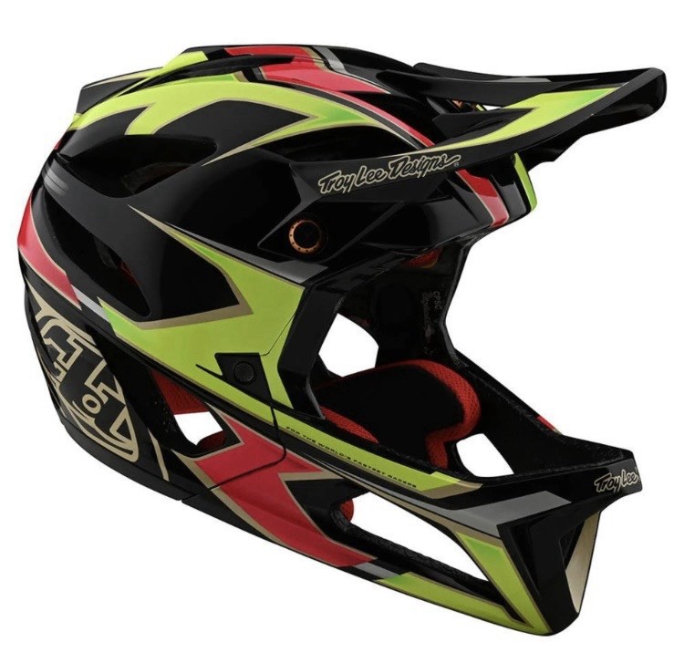 Troy Lee Designs Stage Mtb Enduro/Downhill Helmet Black/red/fluo Yellow 