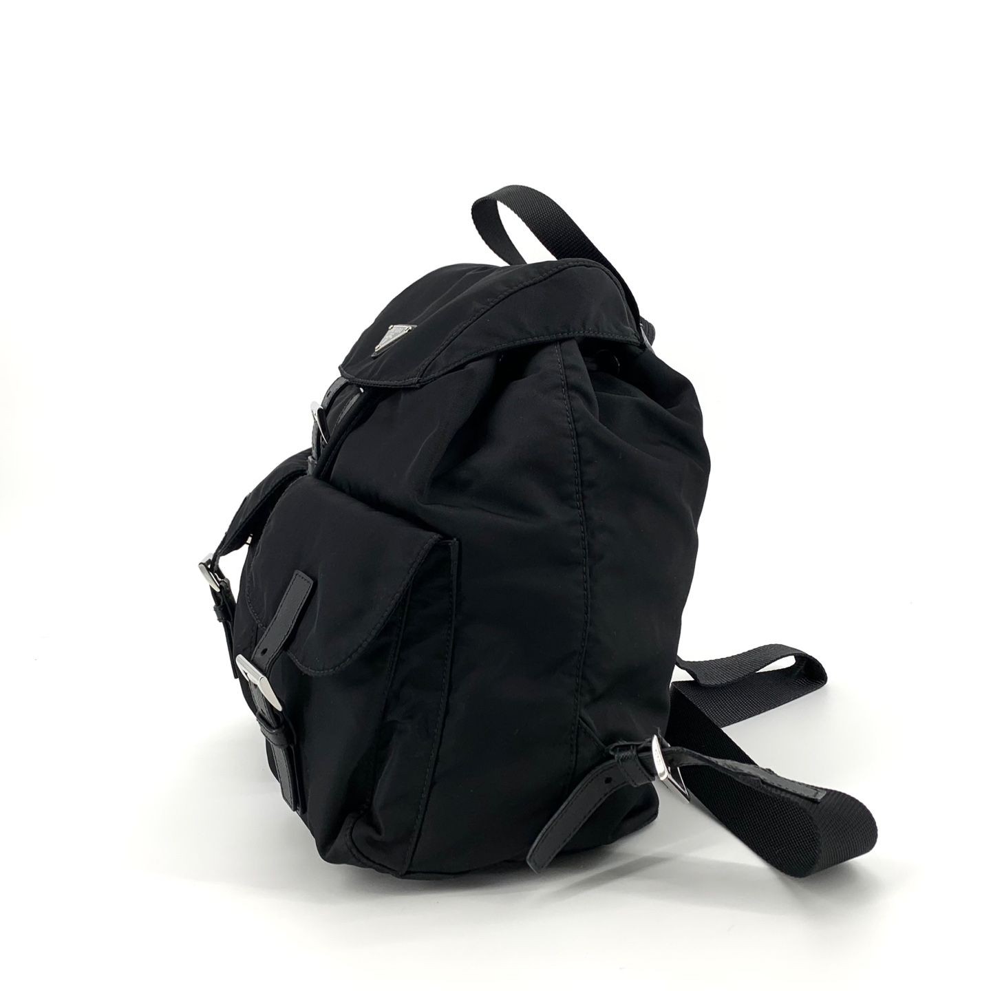 Prada Triangle Logo Nylon Backpack Medium 1BZ811 … - image 3