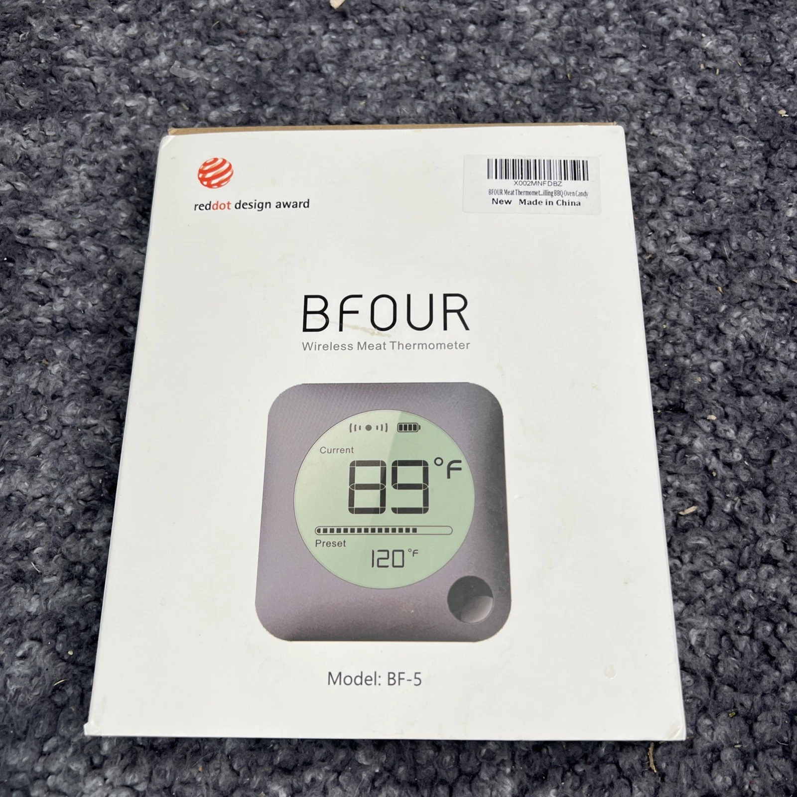 BFOUR Meat Thermometer Wireless Bluetooth, LCD Digital Meat Thermometer BF-5 NIB