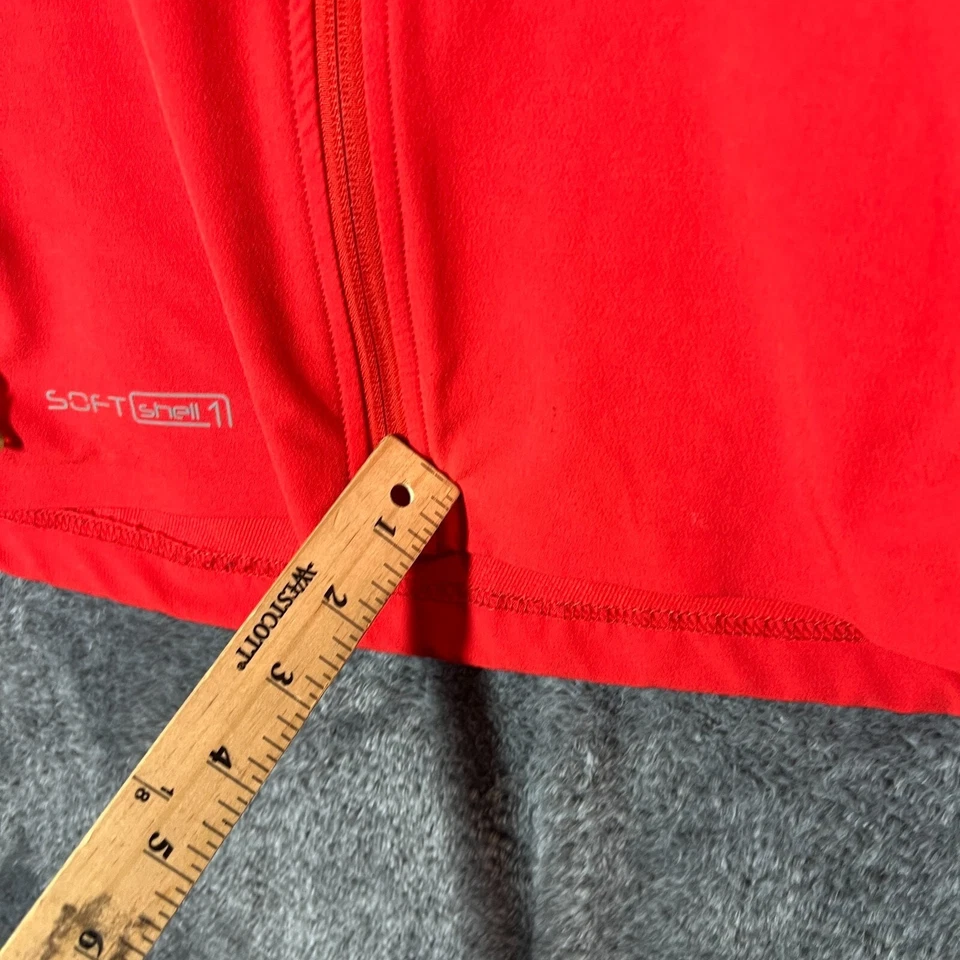 Chaqueta K-Way Para Hombre Grande Roja Cremallera Completa Carcasa Suave 1 Invierno Exterior Confort Bolsillo Foto 4 de 4