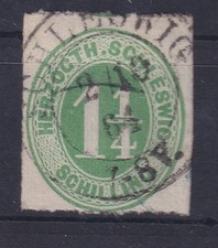 Schleswig-Holstein 1864 1 1/4 Sch Mi.-Nr. 4 sch&ouml;n gest. SCHLESWIG