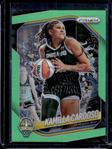 2025 Panini WNBA Prizm Kamilla Cardoso Lime Green #/225 Sky