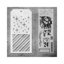 Stampers Anonymous Mixed Media Stamps  Stencil - Set 31, THMM131 by Tim Holtz