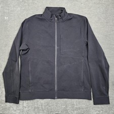 Lululemon Sojourn Jacket Mens XL Black Full Zip Stand Collar Athletic Casual