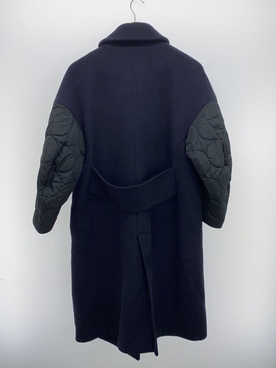 Cappotto lungo ENF altra piuma fiume P 36 lana navy 300CA330 1660