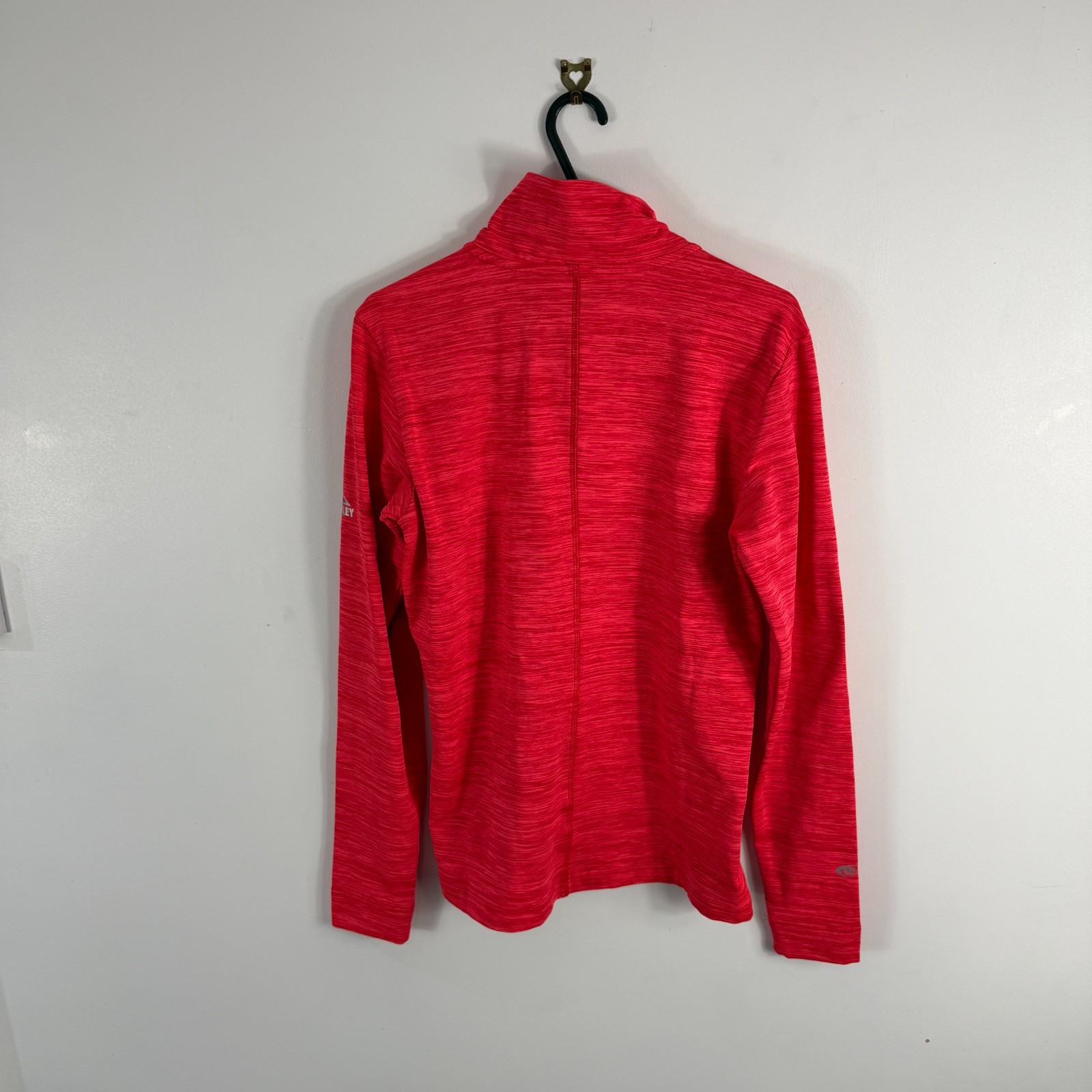 Women's Vintage McKinley Pink Marl Dry Plus Size GB 10 Quarter Zip Sweatshirt image 5