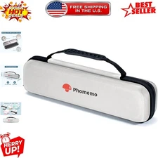 M08F Thermal Printer Bag - Compact White Design, Easy Travel Compatibility