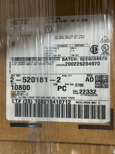 QTY 10,800 TE 2-520181-2 Ultra-Fast .187 ASY REC 22-18 AWG RCPT REEL