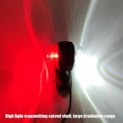 Remolque de camión bala luz de separación lateral ámbar blanco rojo doble cara LED - Imagen 12 de 17