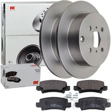 NK BREMSSCHEIBEN 258mm + BELÄGE HINTEN passend für TOYOTA COROLLA E12