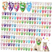 180 Pcs Easter Dog Bandanas Bulk Spring Dog Scarf Adjustable Puppy Bibs Egg