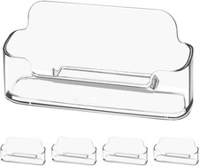 4 Pack Business Card Holder for Desk,Clear Acrylic Business Card Holder Display