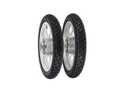 Set: 2 Kompletträder 1,6x16''  Alufelge + Edelstahlspeichen + Reifen Vee Rubber 0