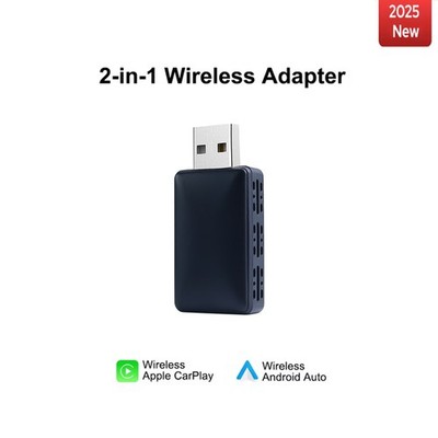 Android 2 in 1 Wireless Carplay Adapter Auto Adapter USB Auto Dongle Connect Box