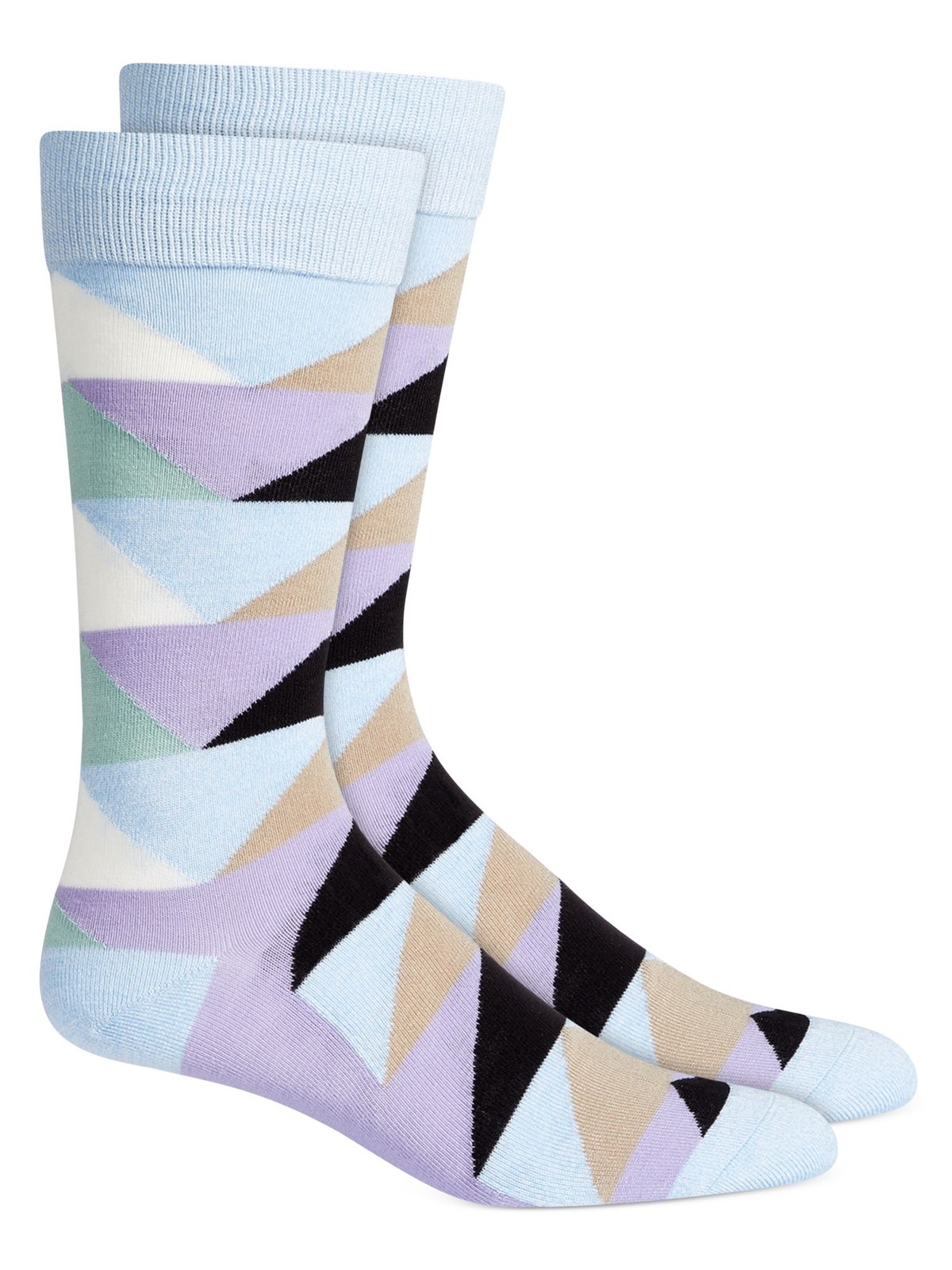 ALFATECH BY ALFANI Mens Purple Moisture Wicking Seamless Dress Crew Socks 7-12