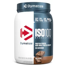 Dymatize 100% Whey Isolate Protein Powder - Fudge Brownie