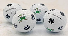 Notre Dame Fighting Irish TaylorMade Tp5 Pix Golf Balls Lot of 4 No Box EUC