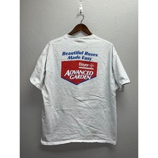 Vintage Bayer Shirt Pharmaceutics Company Advanced Garden Party Pharma Tee XL