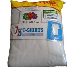 Boys Opened Package New 7 White T Shirts Tagless Sz Large 14-16 Classis Fit