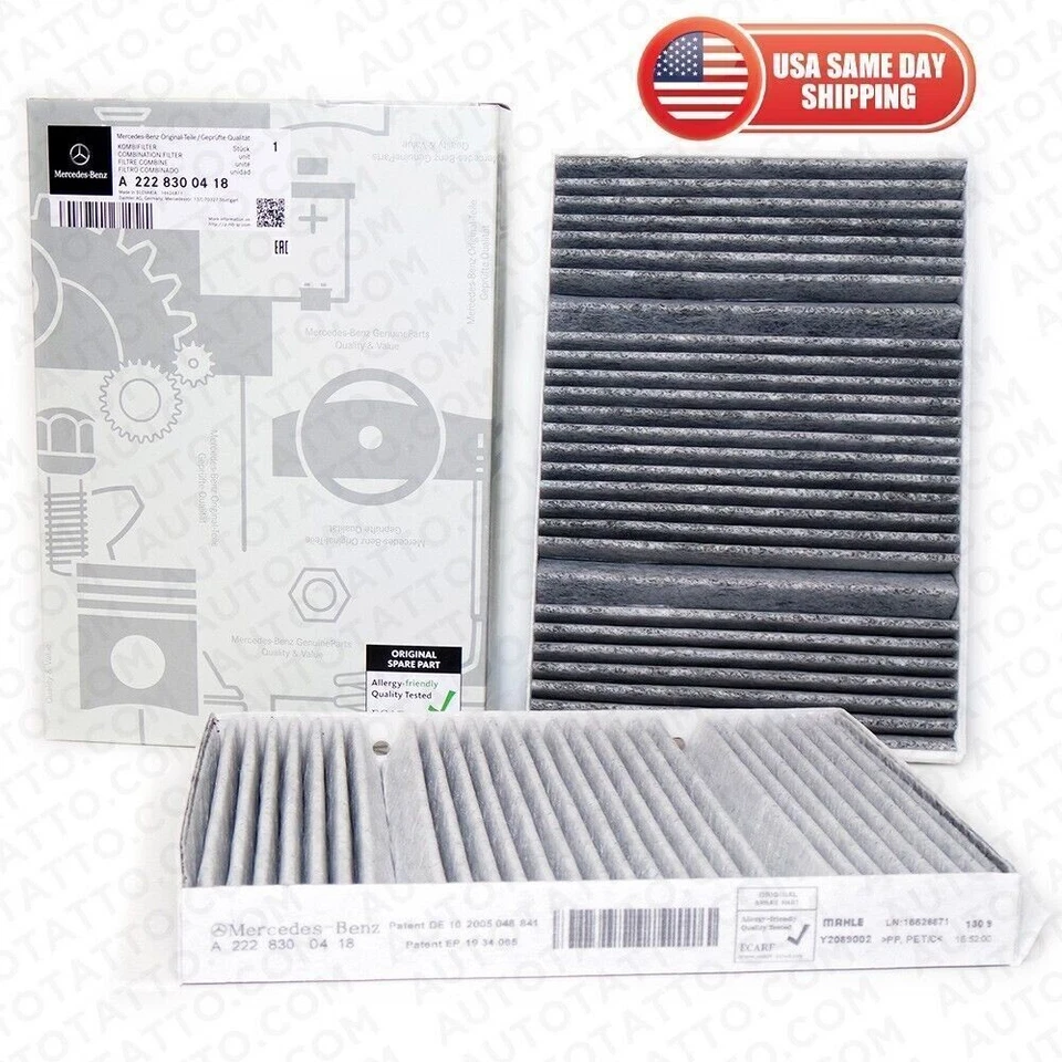 Mercedes Benz W222 S450 S550 S560 S63 S-Class Cabin Air Filter OEM 2228300318-US - Image 2 of 4