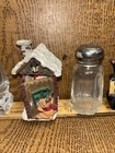 Glass Crystal Salt and Pepper Shaker Doberman, Cows,  Bear Figure — photo 3
