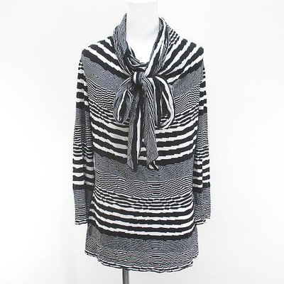 Escada Black Cotton Rayon M Long Sleeve Tunic AU10 (JP38/US M) 26in (66cm)