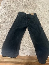 Hot Sale Levi's Ribcage Wide Leg Women's Jeans, Rosie Posie - Black