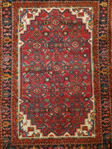 Wolle Perser Teppich Vintage Traditioneller Original Orientteppich 115×156cm Rug - Bild 4 von 24