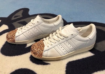 Adidas Superstar 80s 3D MT BB2034 White Rose Gold Women Size US 7.5 Men Size 6